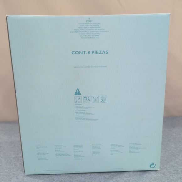 PartyLite Golden Pear Teatree Candle Holder Stand with Glass Cups - Picture 7 of 7